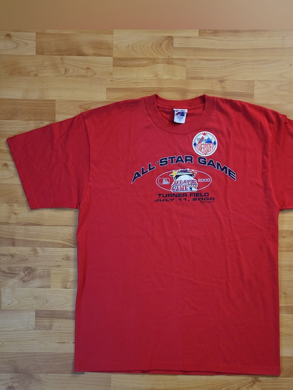 Deadstock Majestic Red Atlanta All-Star Game 2000 Y2K Graphic T-shirt, Men's 2XL